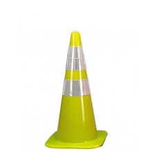 28'' Lime Green Reflective Traffic Cones